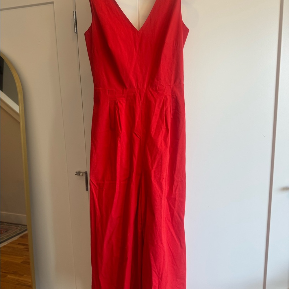 J. Crew Vibrant Red Maxi Dress